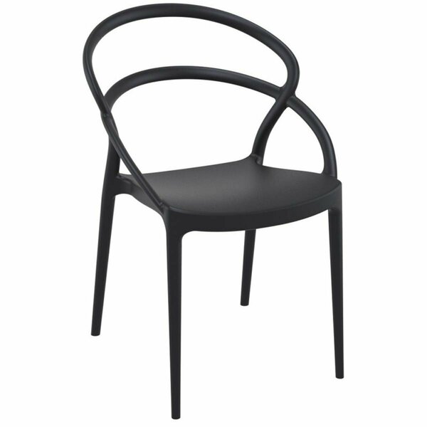 Siesta Pia Dining Chair Black, 2PK ISP086-BLA